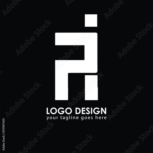 PI PI Logo Design, Creative Minimal Letter PI PI Monogram
