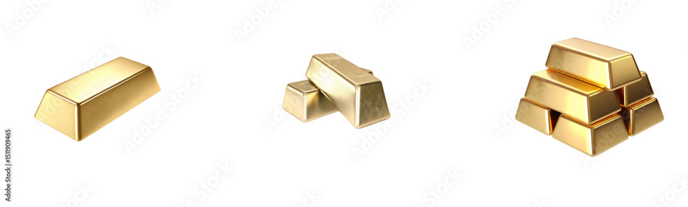 Massive Gold Bullion Bars: Investment and Wealth Symbol
Massive Gold Bullion Bars: Investment and Wealth Symbol