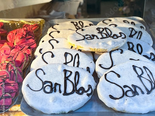 Photography San Blas traditional iced or sugar coated cookies