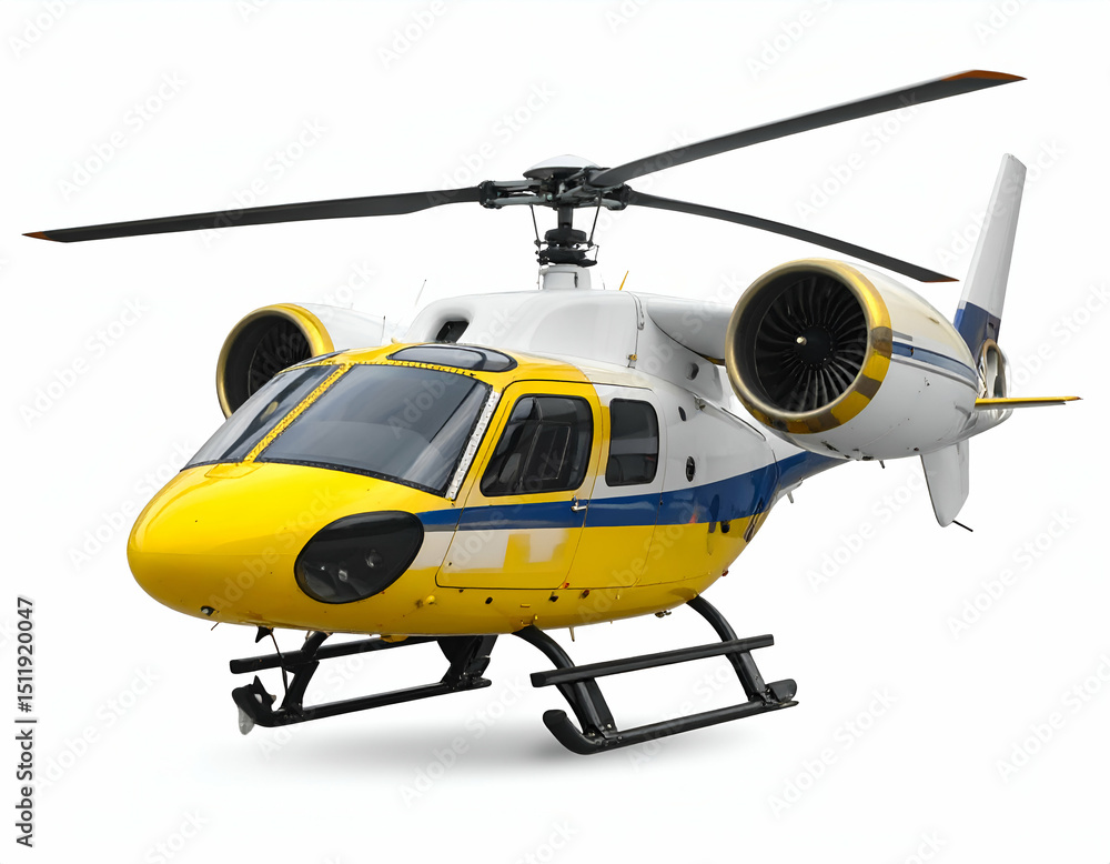 Obraz premium Advanced Helicopter Design Rotating Turbine Engines and Modern Aviation Technology