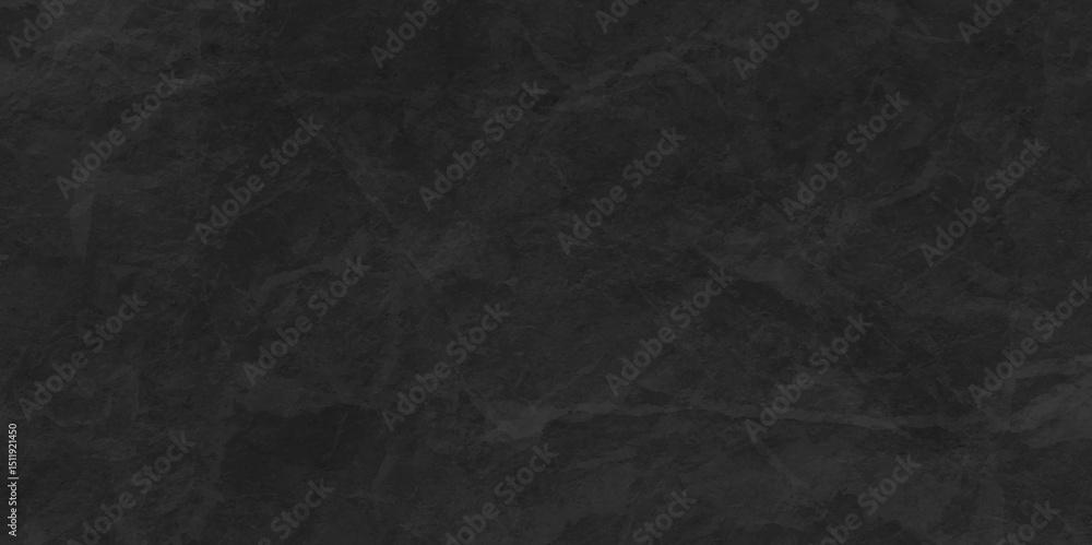 Obraz premium Dark black stone wall grunge backdrop texture background. monochrome slate grunge concrete wall black backdrop vintage marbled textured border background. 