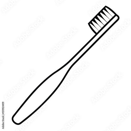 Toothbrush on White Background