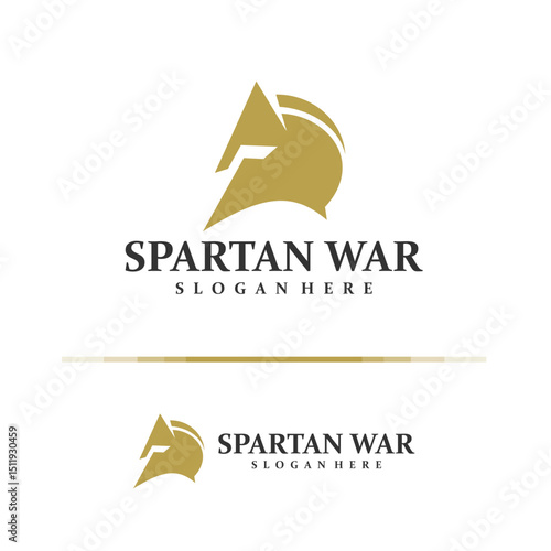 Spartan logo design concept vector. Spartan Logo Design Template. Creative Symbol. Icon