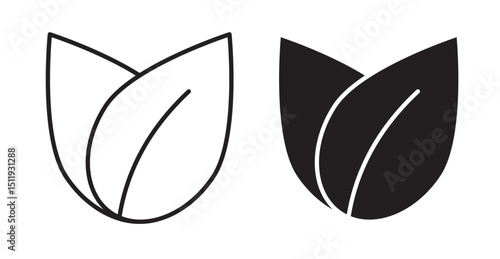 Vegan icon set flat style. Vector illustration collection.