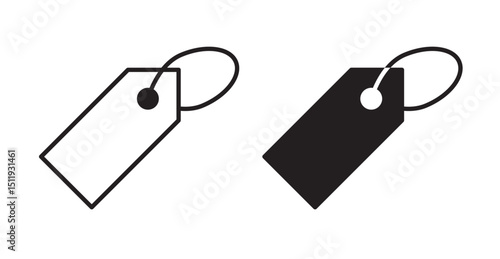 Label icon set flat style. Vector illustration collection.