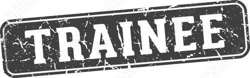 trainee rectangular sign. trainee stamp