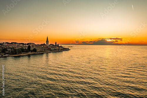Porec in Istria at the Sunset