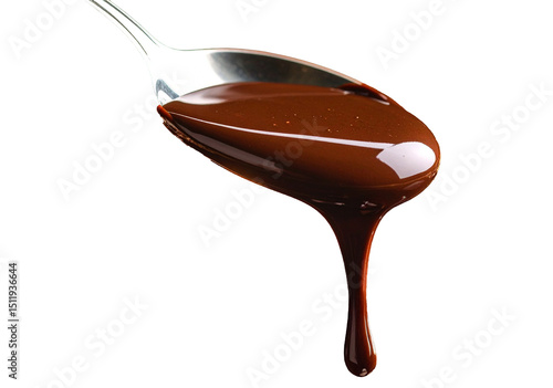 スプーンですくった液体チョコレートの素材