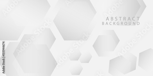 hexagon white geometric background with diamond and triangle shapes layered pattern design,eps10
