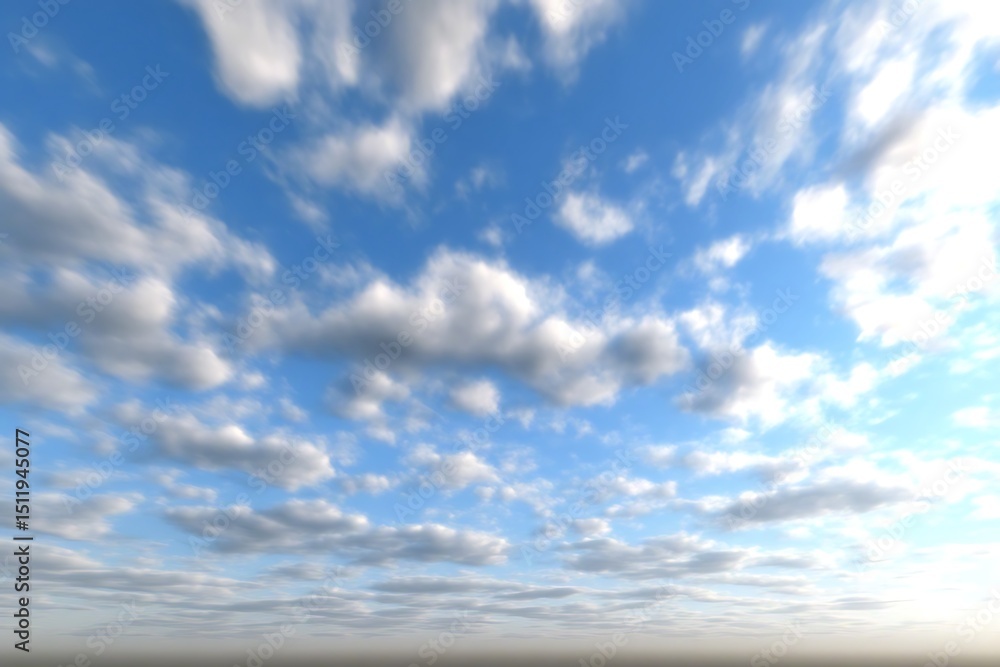Blue sky filled with white clouds Blue sky filled with white clouds