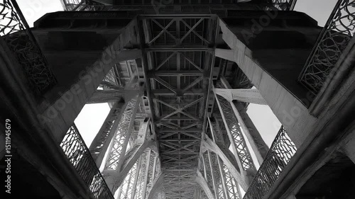 Wallpaper Mural Underneath a grand bridge showcasing intricate architecture Torontodigital.ca
