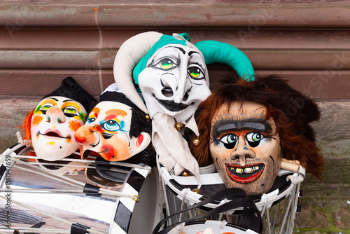 Basel carnival 2025. Snare drums and masks