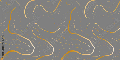elegant seamless gray marble pattern with golden veins – luxury modern background for packaging, branding, interiors, wallpapers, stationery and textiles