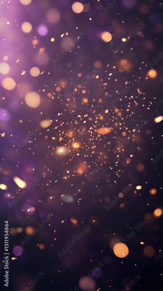 Fototapeta premium Gold Sparklers background bokeh astronomy.