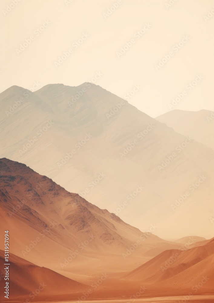 Naklejka premium Mountain outdoors nature desert.