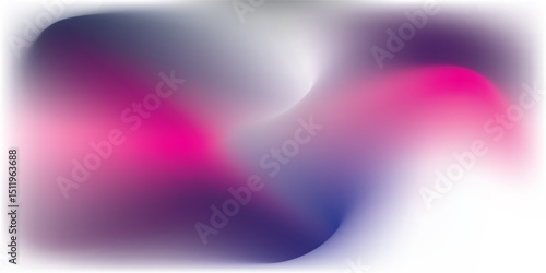 Abstract background featuring a holographic blur with a color gradient.Vector grain noise texture, and watercolor blend.Neon iridescent colors creating a smooth gradation effect.