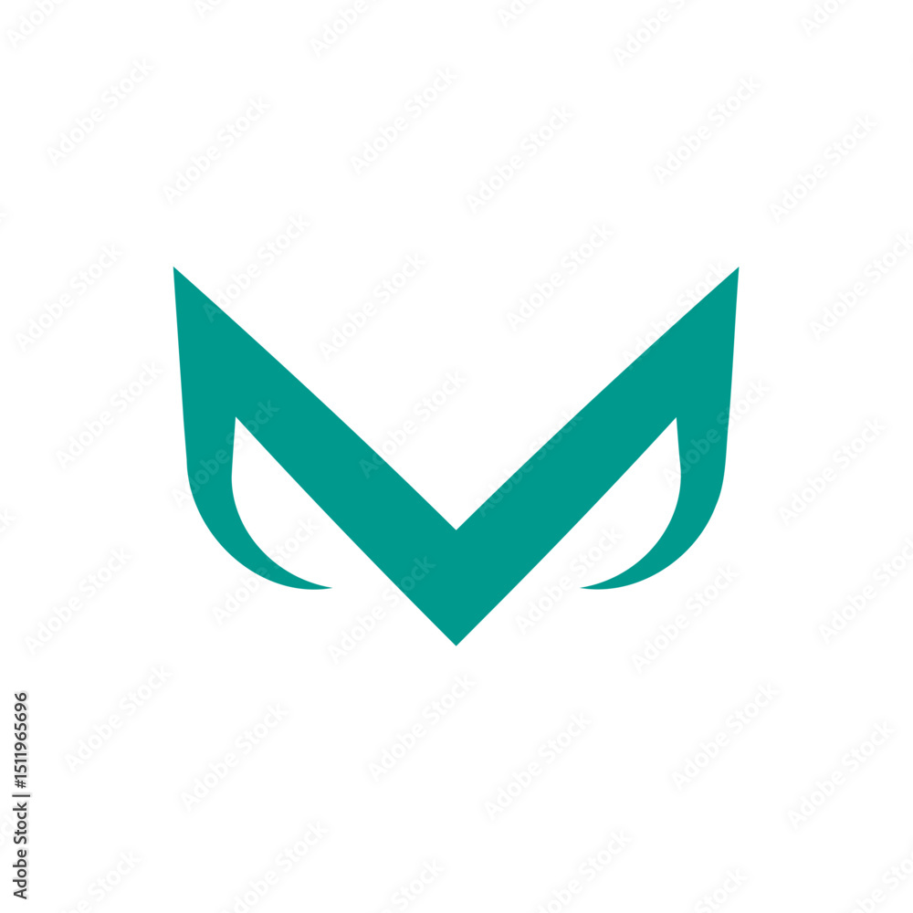 Modern style Letter M logo design Modern style Letter M logo design