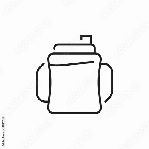 baby water bottle icon sign vector
