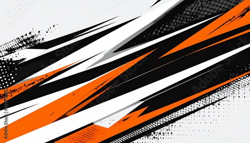 Abstract orange black stripes design - perfect for art exhibitions