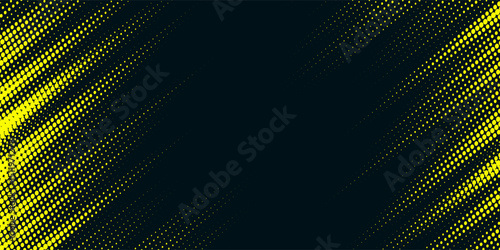 Dots halftone yellow and dark blue color pattern gradient grunge texture background. Dots pop art sport style vector illustration.