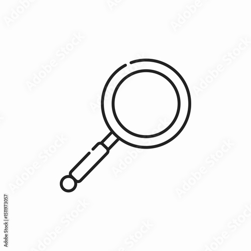 search lens icon sign vector