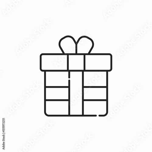 surprise gift icon sign vector