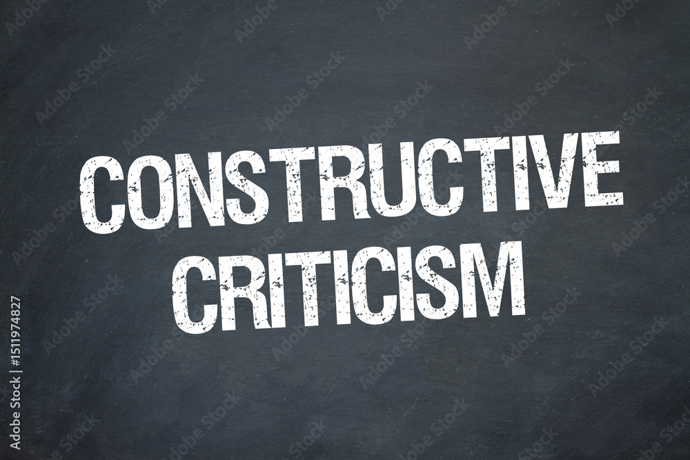Obraz premium Constructive Criticism 