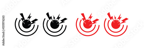 Pain Icon Design. pain point. Represents Pain Management.  body and pain icon. Chronic Pain. Analgesics icon on a white background, eps 10.