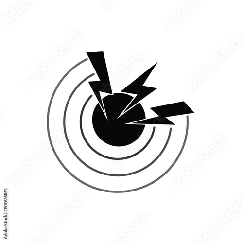 Pain Icon Design. pain point. Represents Pain Management.  body and pain icon. Chronic Pain. Analgesics icon on a white background, eps 10.