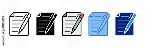 Memo Icon Element For Design