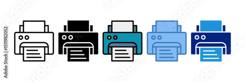 Print Icon Element For Design