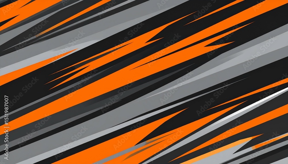 Fototapeta premium Abstract orange and gray stripe pattern - great for design inspiration
