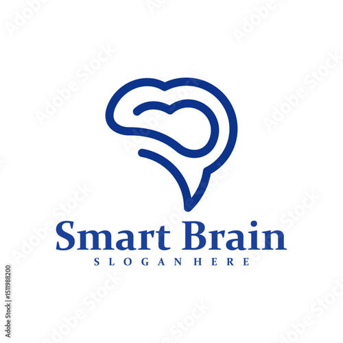 Brain logo design concept vector. Brain Care Logo Design Template. Creative Symbol. Icon