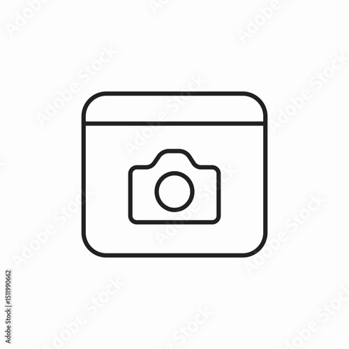 photo website icon sign vector