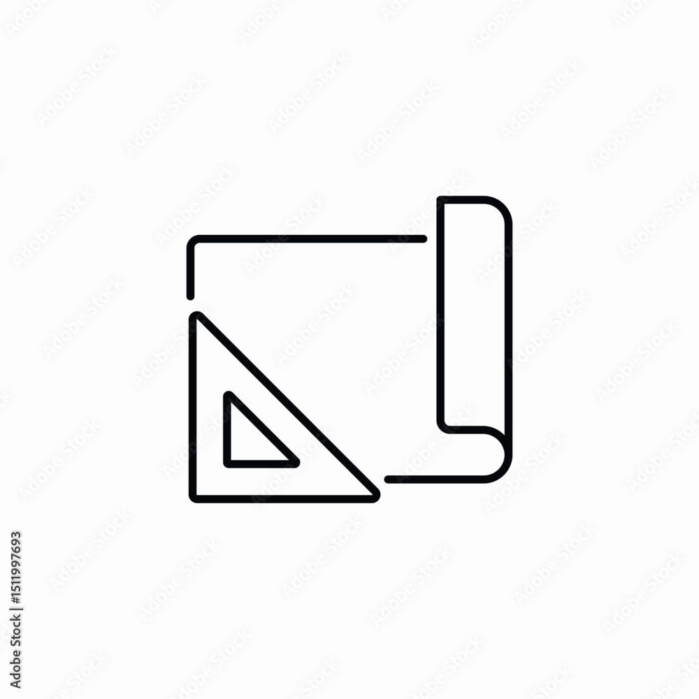 paper roll plan icon sign vector paper roll plan icon sign vector