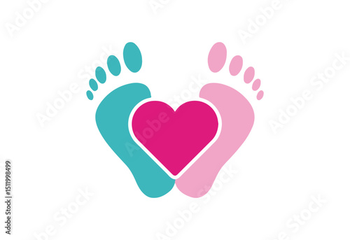 Healthy Feet Icon Logo Design, Foot Care Symbol, Podiatry Art, Wellness Emblem, Foot Health Awareness, Medical SVG File