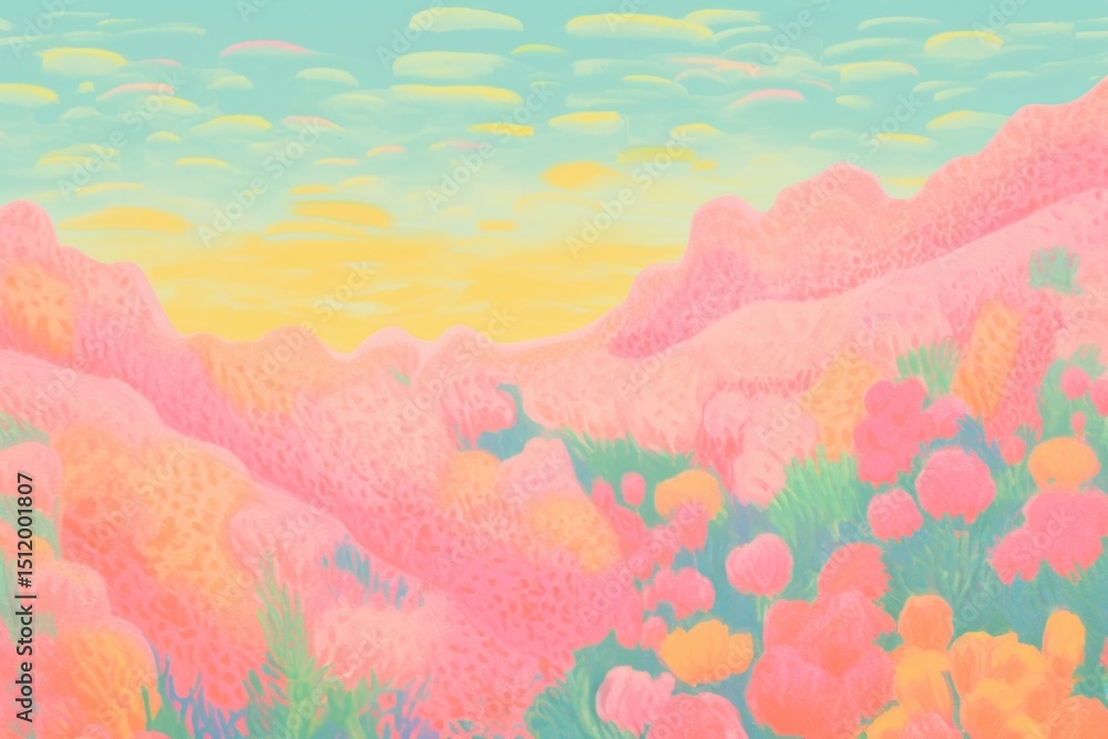 Meadow backgrounds painting outdoors. Meadow backgrounds painting outdoors.