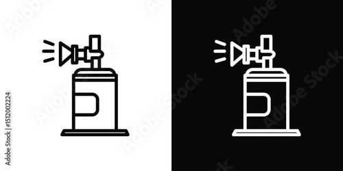 Air horn icon. Simple element illustration. outline and flat symbol design