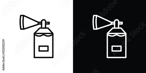 Air horn icon. Simple element illustration. outline and flat symbol design