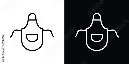 Apron icon. Simple element illustration. outline and flat symbol design
