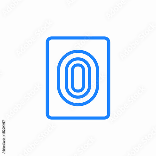 fingerprint sensor icon sign vector