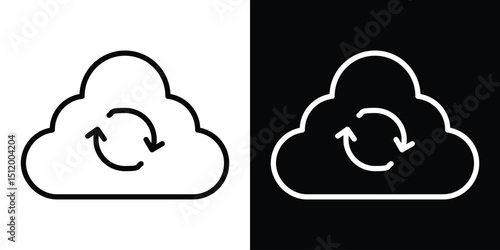 Backup icon. Simple element illustration. outline and flat symbol design