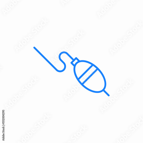 fishing float icon sign vector