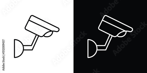 CCTV icon. Simple element illustration. outline and flat symbol design
