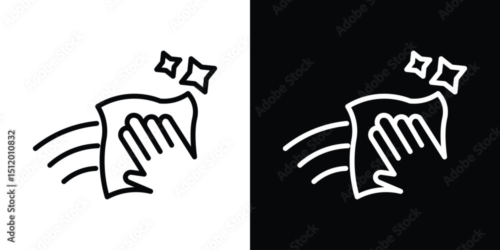 Obraz premium Clean icon. Simple element illustration. outline and flat symbol design