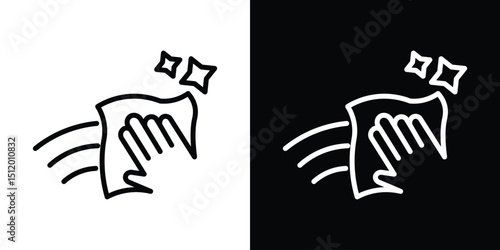 Clean icon. Simple element illustration. outline and flat symbol design