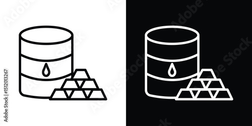 Commodity icon. Simple element illustration. outline and flat symbol design