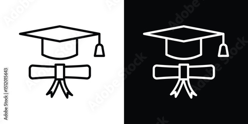 Degree icon. Simple element illustration. outline and flat symbol design