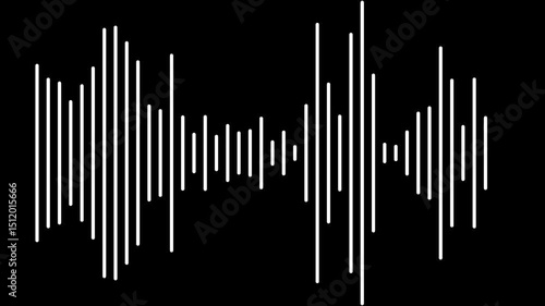 sound waves. Abstract music wave, radio signal frequency and digital voice visualisation. Tune equalizer vector set. Monochrome volume audio lines, soundwaves rhythm isolated on white background