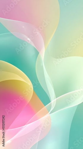 Pastel Dream: Abstract Waves of Serenity